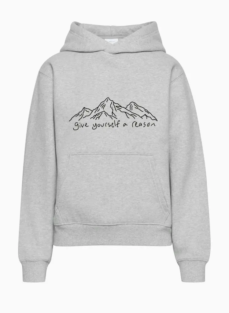 Give yourself a reason grey hoodie.webp