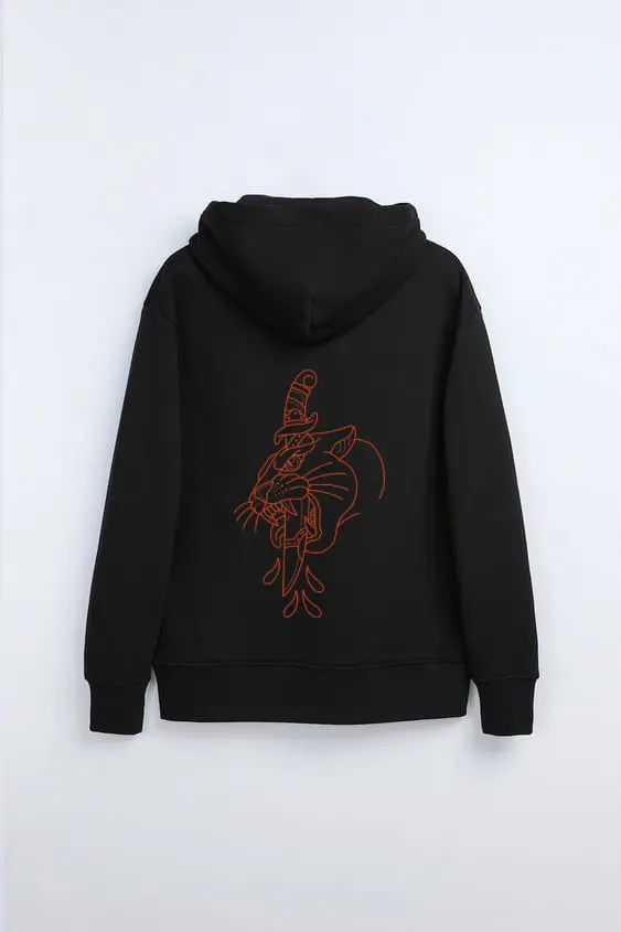 Dagger & Lion black hoodie.webp